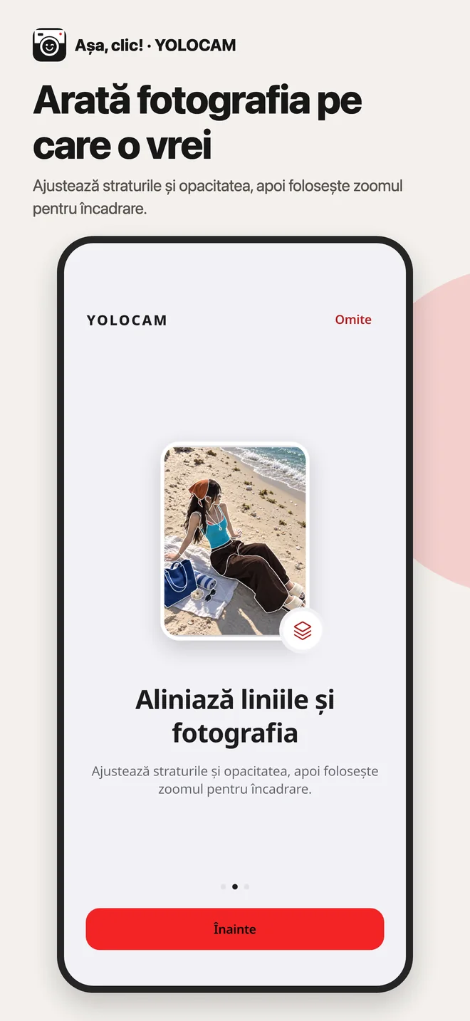 YOLOCAM · Aliniază liniile și fotografia
